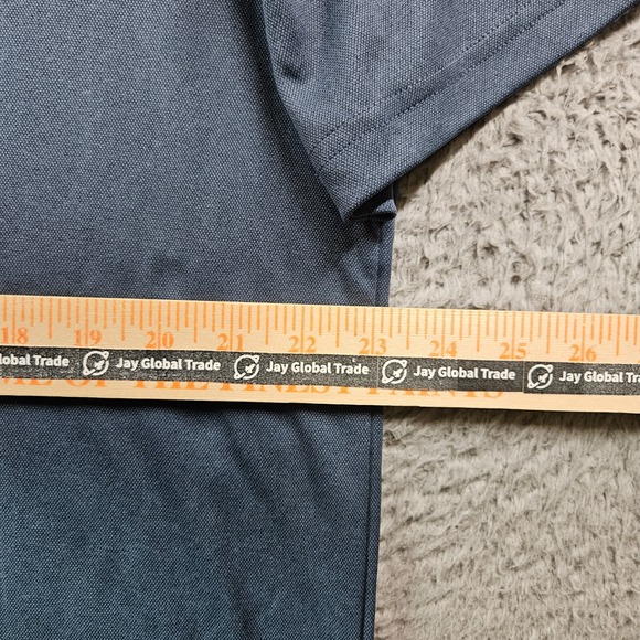 Travis Mathew Polo Shirt Men XL Short Sleeve Blue - Gray - EUC - Picture 10 of 13